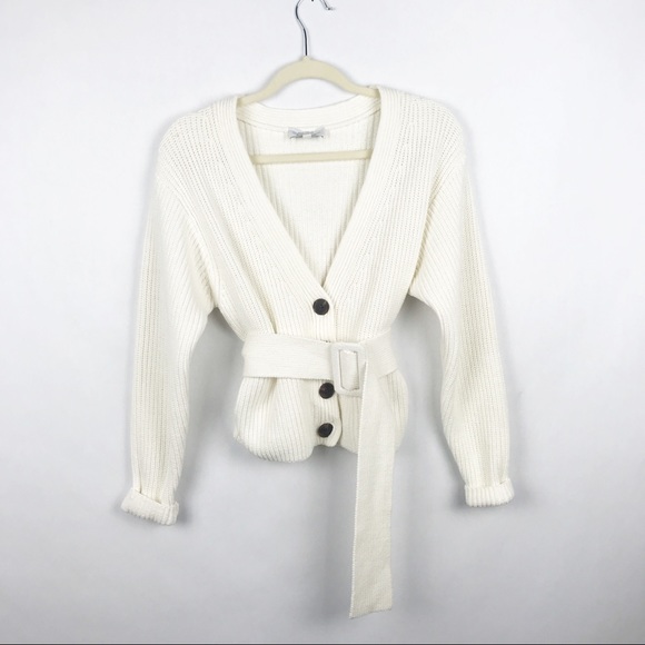 & Other Stories Sweaters - & Other Stories Belted Cropped Cardigan Sweater